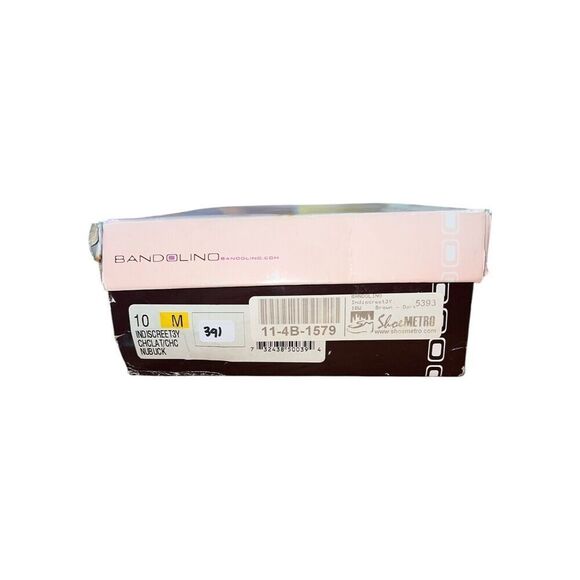 Bandolino chocolate Nubuck Heel Women’s Size 10 New with Box - Picture 11 of 11